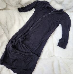 Kyte BABY Black Button-Up Onesie